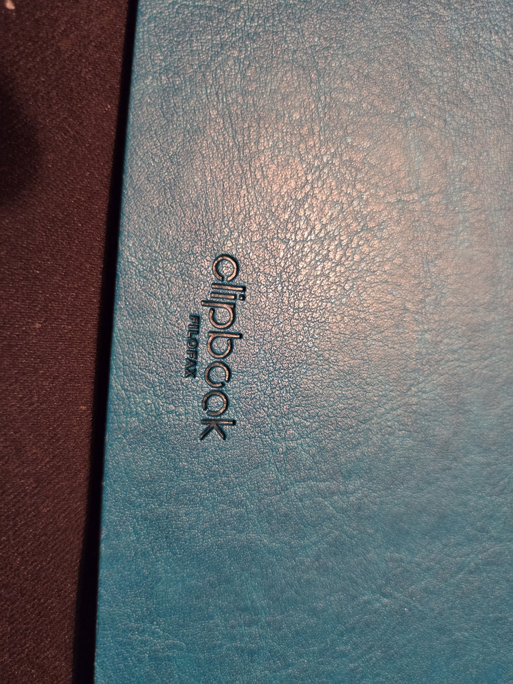 filoFAX Teal-Look Clipbook Laptop Portfolio